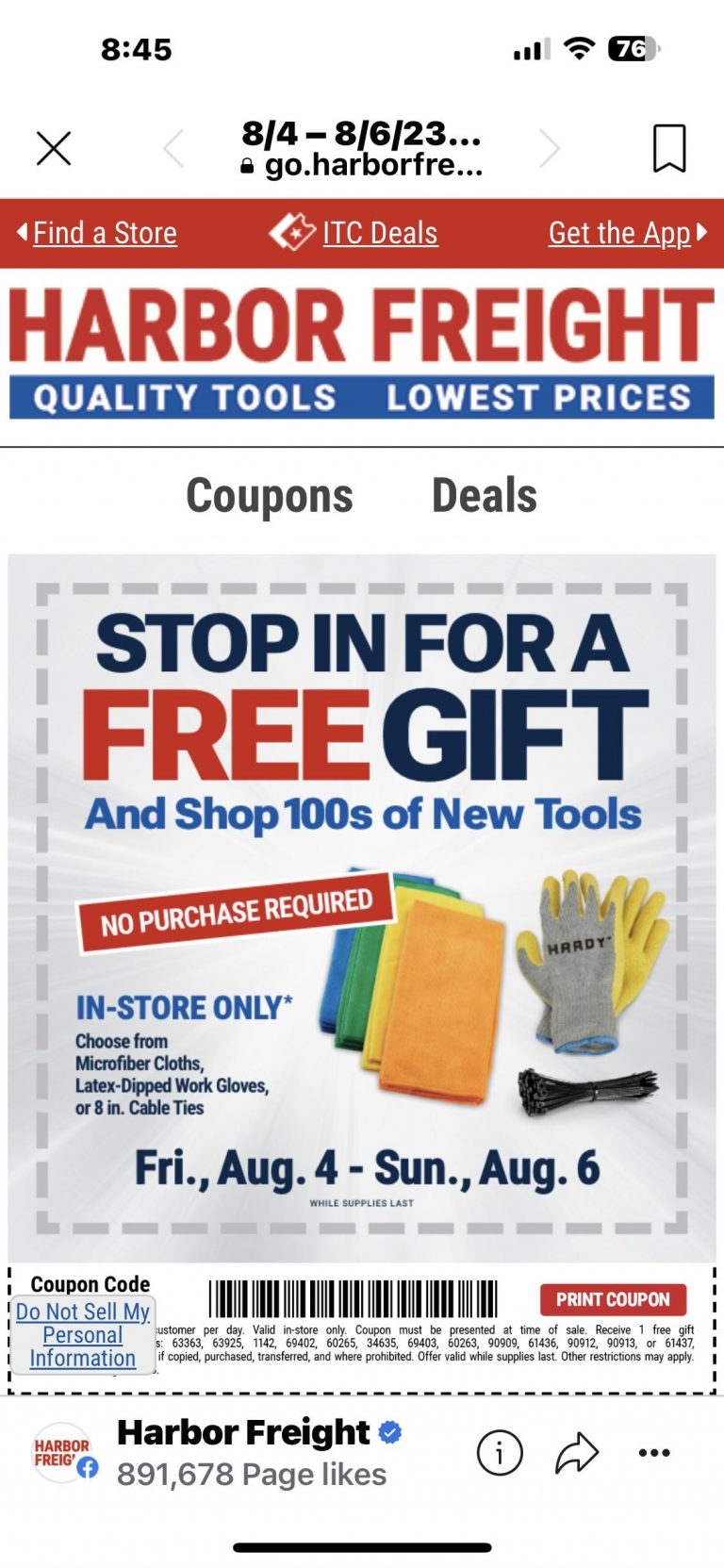 3 NGÀY NHẬN QUÀ TỪ STORE HARBOR FREIGHT TOOLS