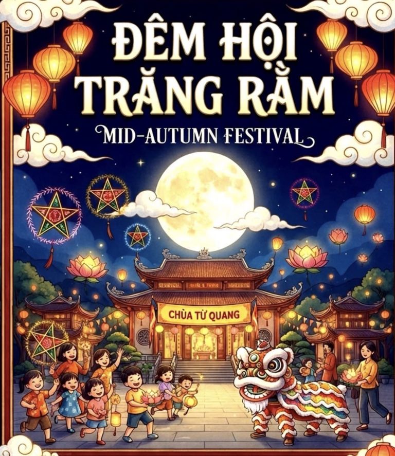 ĐÊM HỘI TRĂNG RẰM TẠI CHÙA TỪ QUANG.