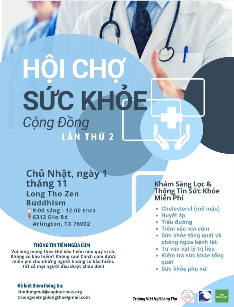 Chung Tay Vì Sức Khỏe Gia Đình: Hội Chợ Sức Khỏe Cộng Đồng Lần 2 Tại Arlington, TX